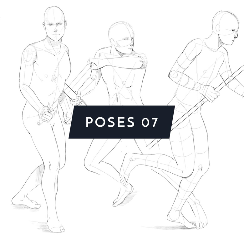 How to Draw a MALE STANDING POSE (Version 2) - Draw it, Too!