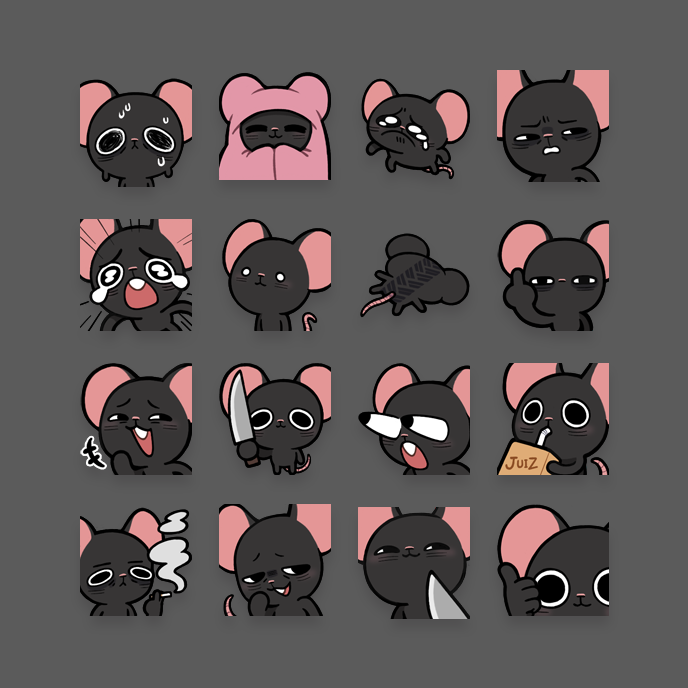 (FULL SET) Rat Emotes - zuzu's Ko-fi Shop - Ko-fi ️ Where creators get ...