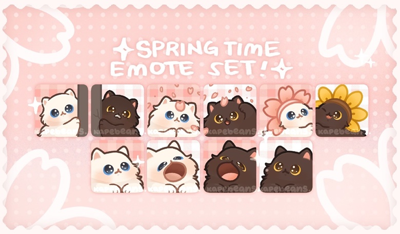 spring-time-emote-set-void-and-mew-bib-s-ko-fi-shop-ko-fi-where-creators-get-support