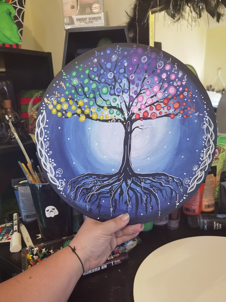 tree of life inspired canvas board painting - weirdgirlgaming's Ko-fi Shop  - Ko-fi ❤️ Where creators get support from fans through donations,  memberships, shop sales and more! The original 'Buy Me a