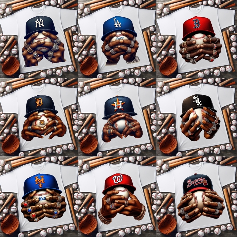 Mlb hands tshirt pack sublimation dtf designs s ko fi shop ko fi 