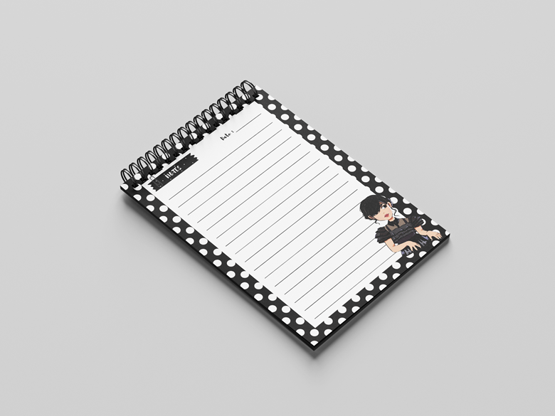Free printable wednesday addams notepad courtney digitals s ko fi shop