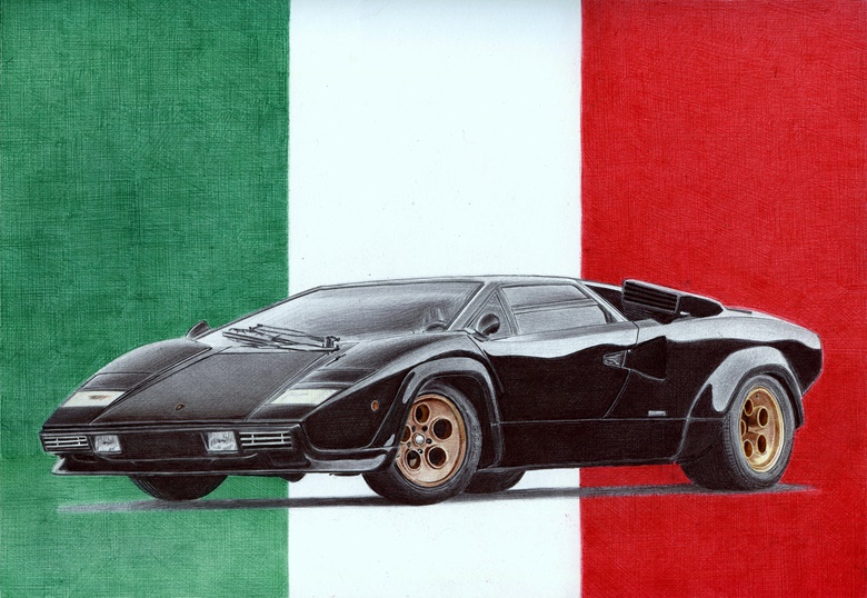 Lamborghini Countach. - Scherbatyuk Pavlo's Ko-fi Shop - Ko-fi ❤️ Where  creators get support from fans through donations, memberships, shop sales  and more! The original 'Buy Me a Coffee' Page.