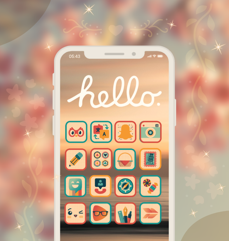 Cute Cats Icon Pack | Phone Theme | iOS & Android - Milkkoyo's Ko-fi Shop