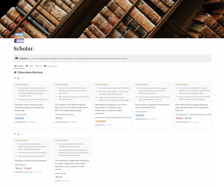 Scholar Notion Template - Koi&rsquo;s Ko-fi Shop - Ko-fi ❤️ Where 