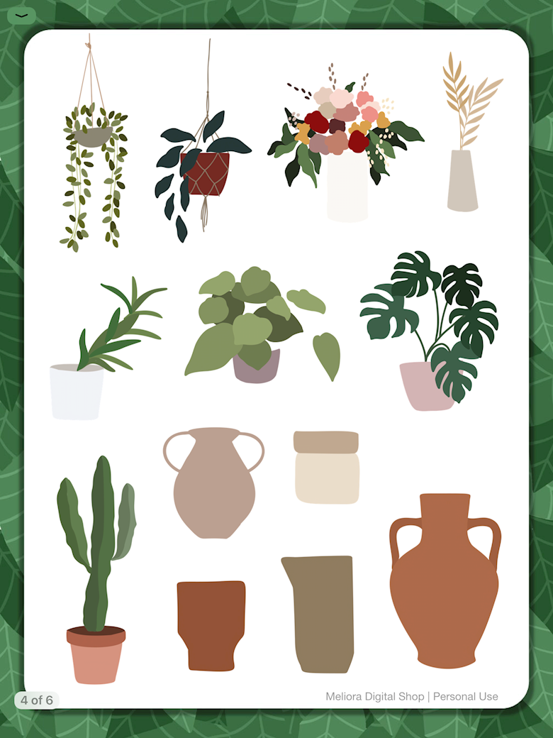 🌿 House Plant Stickers 🌿 - Letters by Meliora's Ko-fi Shop - Ko-fi ❤️  Where creators get support from fans through donations, memberships, shop  sales and more! The original 'Buy Me a Coffee' Page.