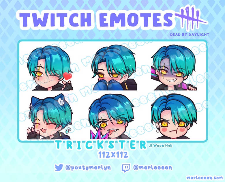 Trickster Emotes (Pack A) - merleeeen's Ko-fi Shop - Ko-fi ️ Where ...