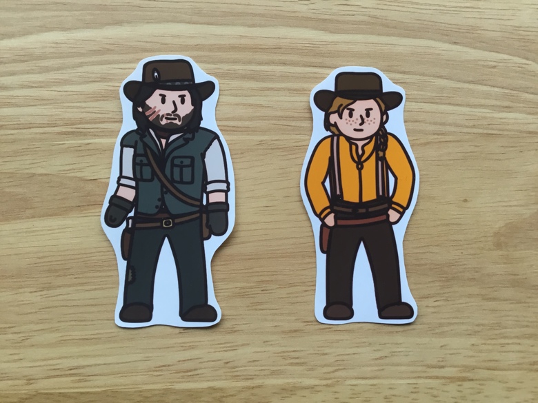 Outlaw Stickers- RDR2 Inspired- (Set or Individual) - TheDogtor's Ko-fi ...