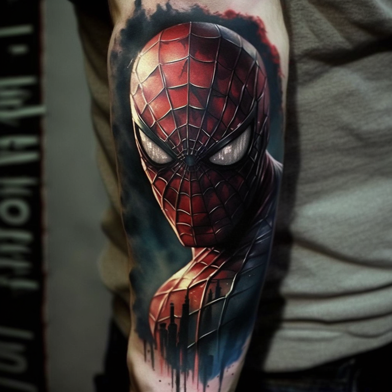 100 Cool Spiderman Tattoo Ideas for Men [2024 Guide] | Spiderman tattoo,  Marvel tätowierungen, Spiderman