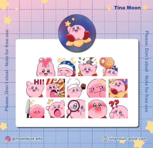 Kirby emote - Amazed - Niikiya's Ko-fi Shop - Ko-fi ❤️ Where