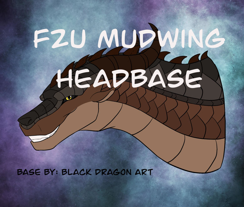 F2U Mudwing Headshot Base - Black Dragon Art's Ko-fi Shop - Ko-fi ️ ...