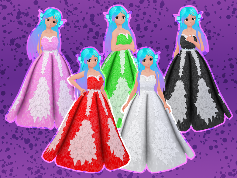 Vroid Glitter Gowns - Nephalia&rsquo;s Ko-fi Shop - Ko-fi ❤️ Where 