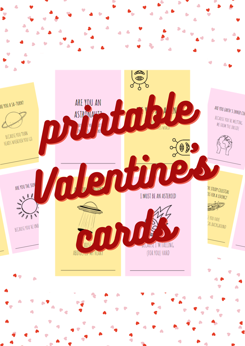 Printable Valentine's Cards - Dirty Astronomy Edition - Color ...