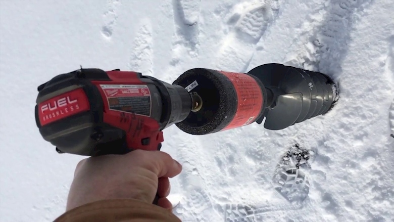 Impact drill discount for ice auger