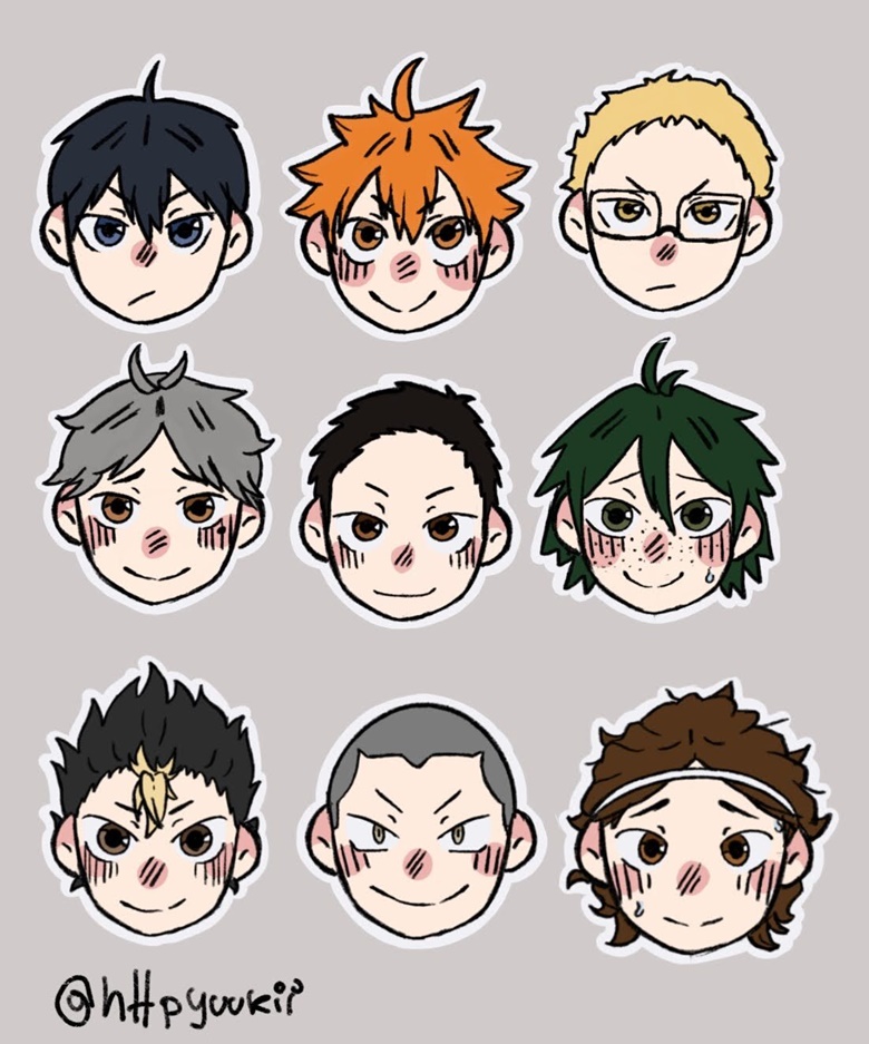 karasuno team stickers - Yuu's Ko-fi Shop - Ko-fi ️ Where creators get ...