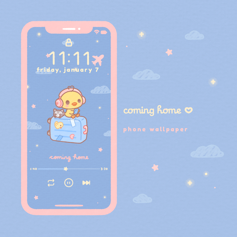 Coming Home ♡ Phone Wallpaper - wingmadewithlove's Ko-fi Shop - Ko-fi ️ ...