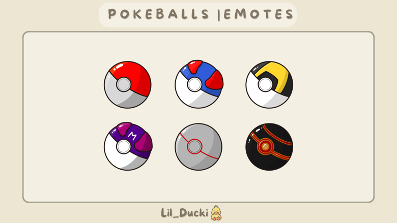 Poke Balls Twitch Sub / Cheer Badges Pixel Art - seaosaur's Ko-fi