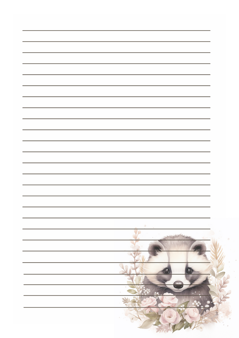 Cute Woodland Animals Themed Writing Paper | DYI Stationary ...