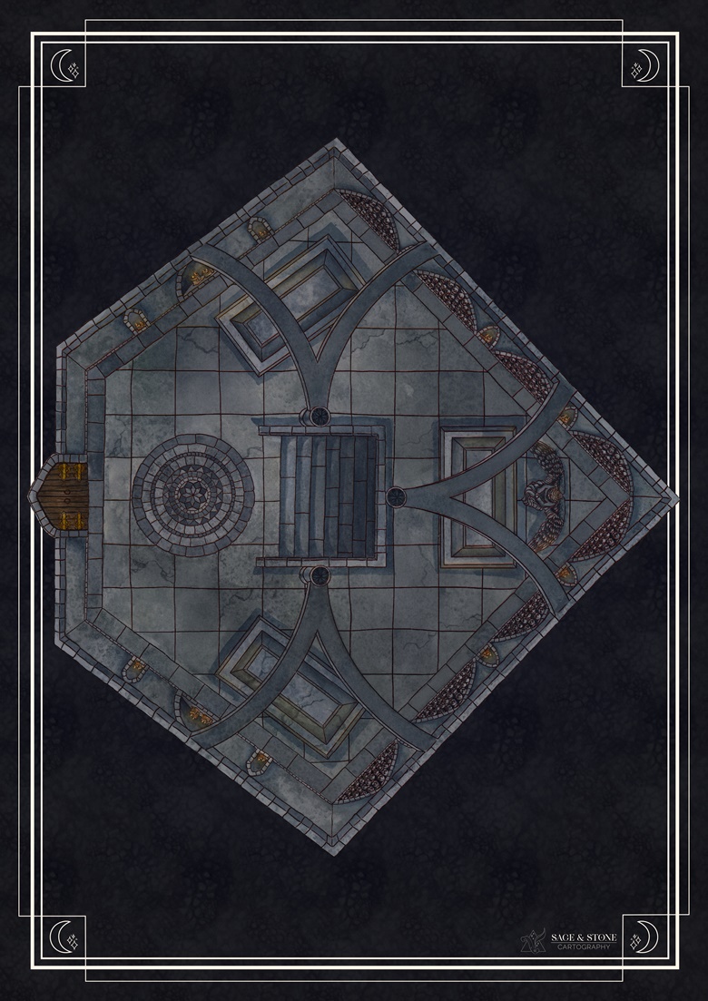 Crypt Map [23 x 33] - Sage & Stone's Ko-fi Shop - Ko-fi ️ Where ...