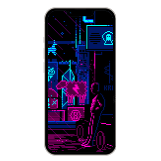 Pixel Art Cyberpunk Phone Wallpaper - Killer Rabbit Media's Ko-fi Shop -  Ko-fi ❤️ Where creators get support from fans through donations,  memberships, shop sales and more! The original 'Buy Me a