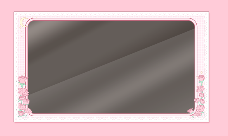 Rose Pink Modular Twitch Overlay - WanderingSoul's Ko-fi Shop - Ko