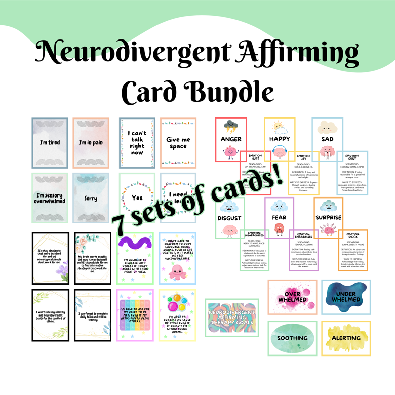 Neurodivergent Affirming Card Bundle - Caitlin Hughes's Ko-fi Shop - Ko ...