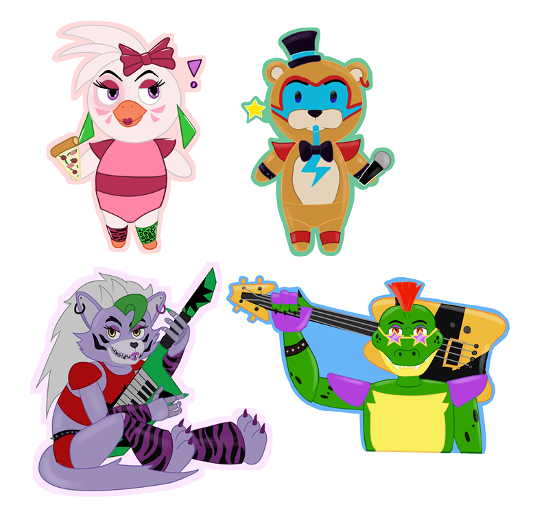 FNAF Security Breach Stickers Five Nights at Freddy's Stickers