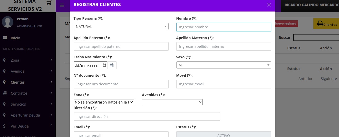 Sistema De Control De Pagos De Servicios En Php Y Mysql V1 Onesystemass Ko Fi Shop Ko Fi ️ 3890