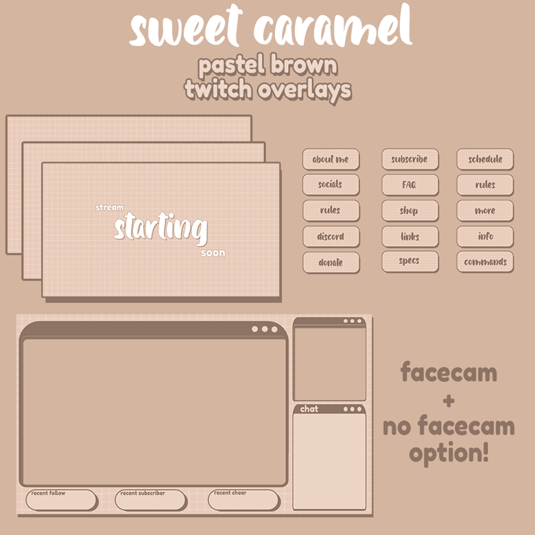 Twitch Overlay Panel and Faccam for Twitch and Discord Streamer