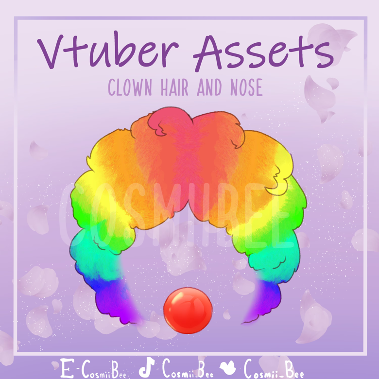 clown-hair-and-nose-vtuber-asset-cosmii-my-deer-s-ko-fi-shop-ko