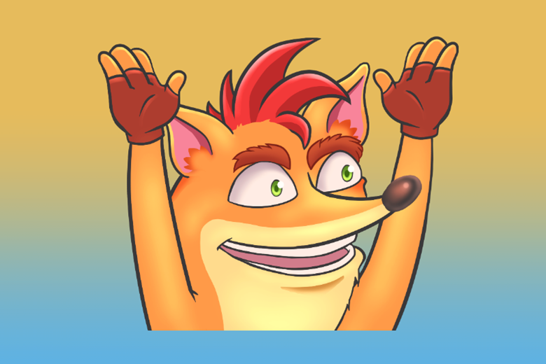 Crash Bandicoot Hyper Emote - lunairetiic's Ko-fi Shop - Ko-fi ️ Where ...