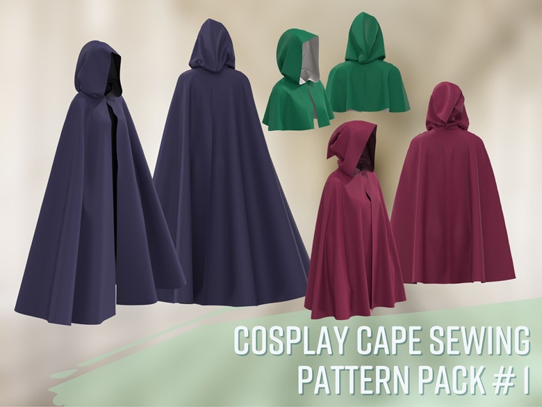 Cosplay Cape Pattern Pack Vol 1 - Maridah's Ko-fi Shop - Ko-fi ️ Where ...