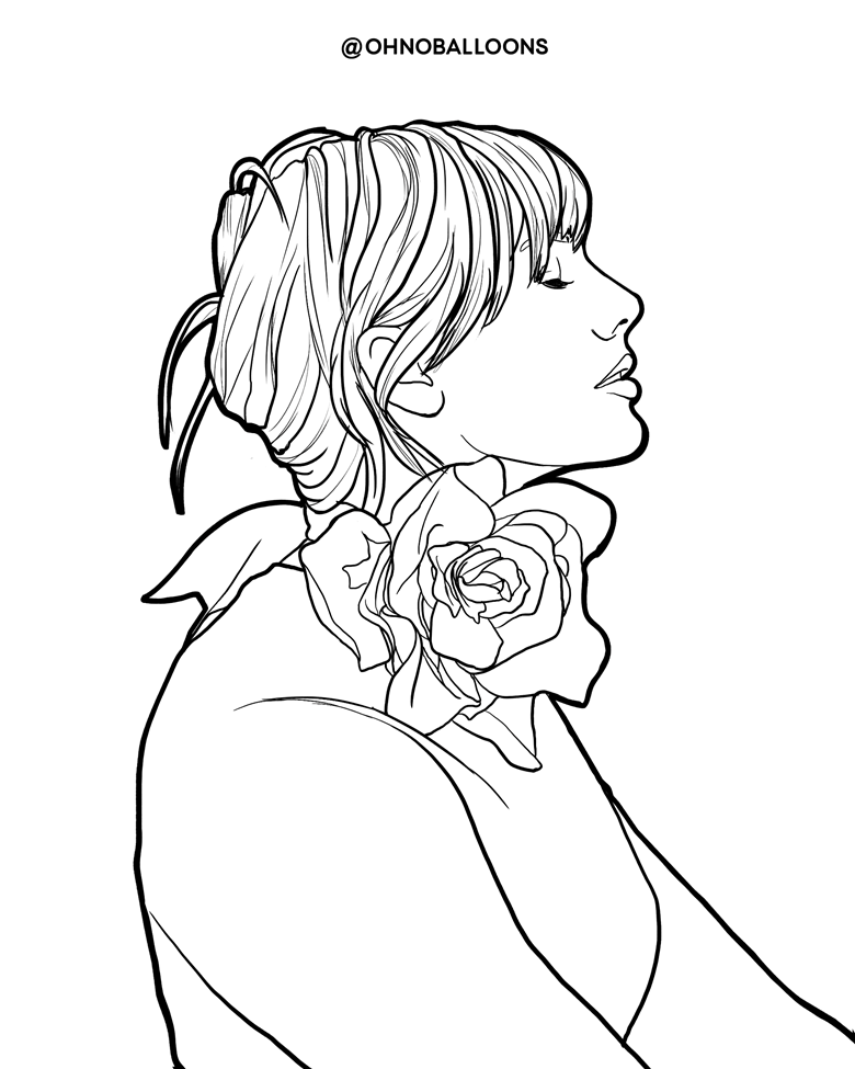 Lover Taylor Swift Coloring Pages - ohnoballoons's Ko-fi Shop - Ko-fi ️ ...