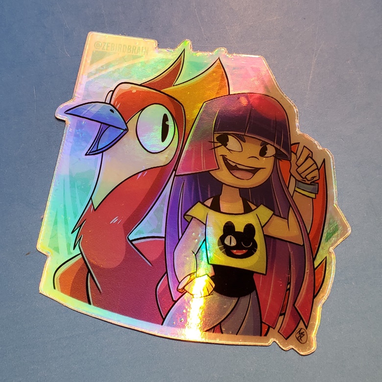 I Think There's Been a Glitch holographic sticker – MangoIllustrated