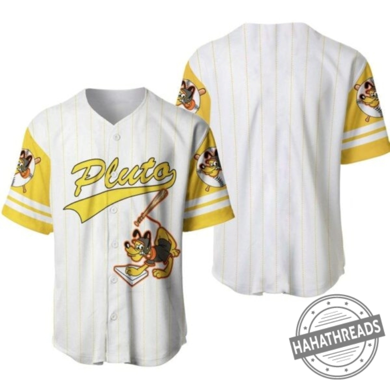 Pluto Disney Baseball Jersey Baseball Player Mickey And Friend Custom ...