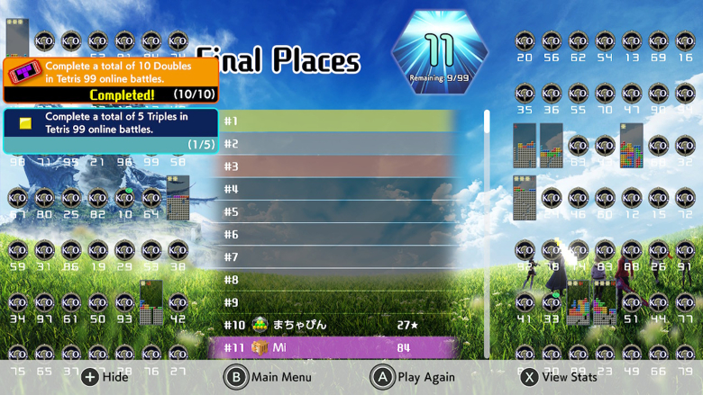 Tetris 99 35th Maximus Cup with Xenoblade Chronicles 3 theme