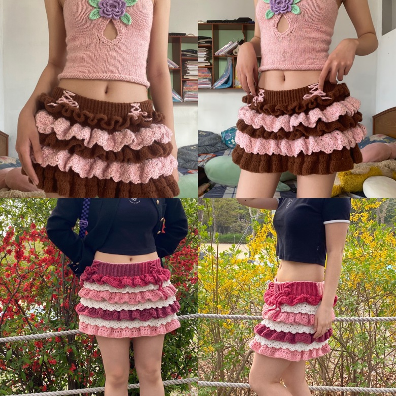 Aurora Layered Skirt Pattern - HookedOnAlyssa's Ko-fi Shop