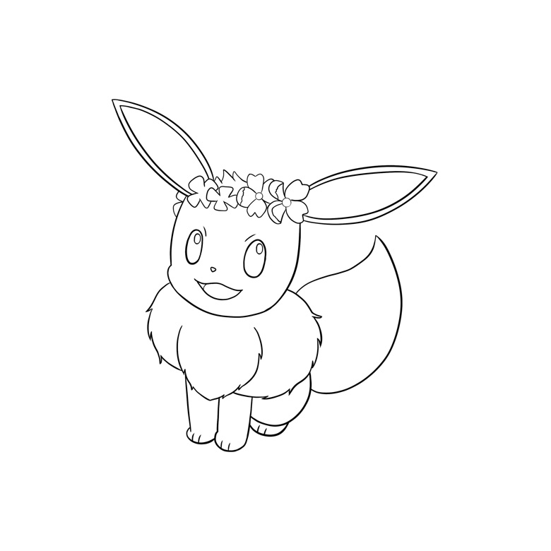 Coloring Pages Pokémon Eevee