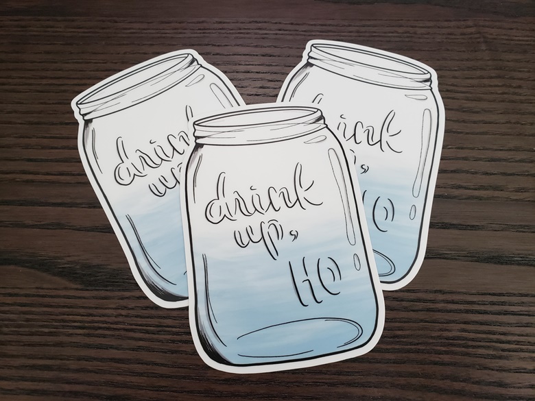 Drink Up Sticker - Jambiient's Ko-fi Shop - Ko-fi ️ Where Creators Get 