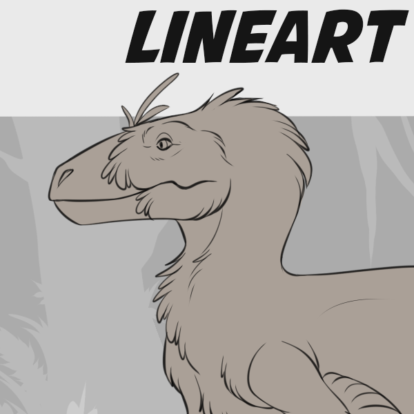 Lineart - Deinonychus - Therbis's Ko-fi Shop - Ko-fi ️ Where creators ...