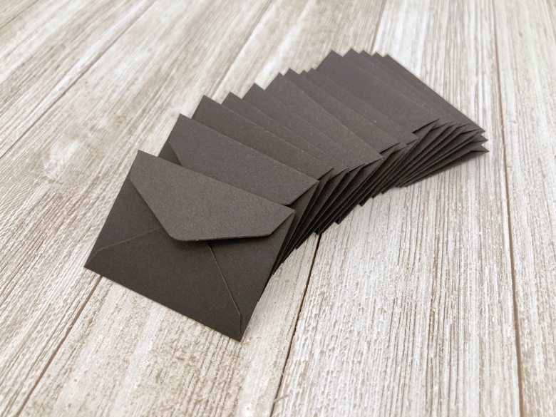 Sample TINY Black Envelopes for Gift Notes and Journal lovers gift