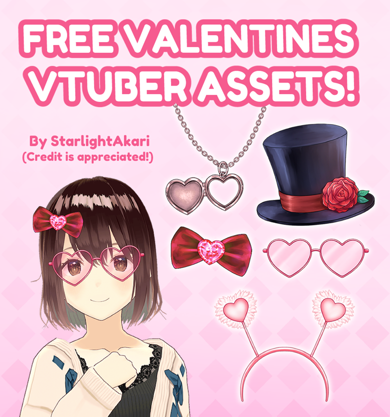 Free Sample Vtuber Valentines Asset Collection Starlight S Ko Fi