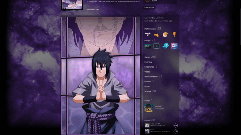 Steam Artwork Anime, Naruto