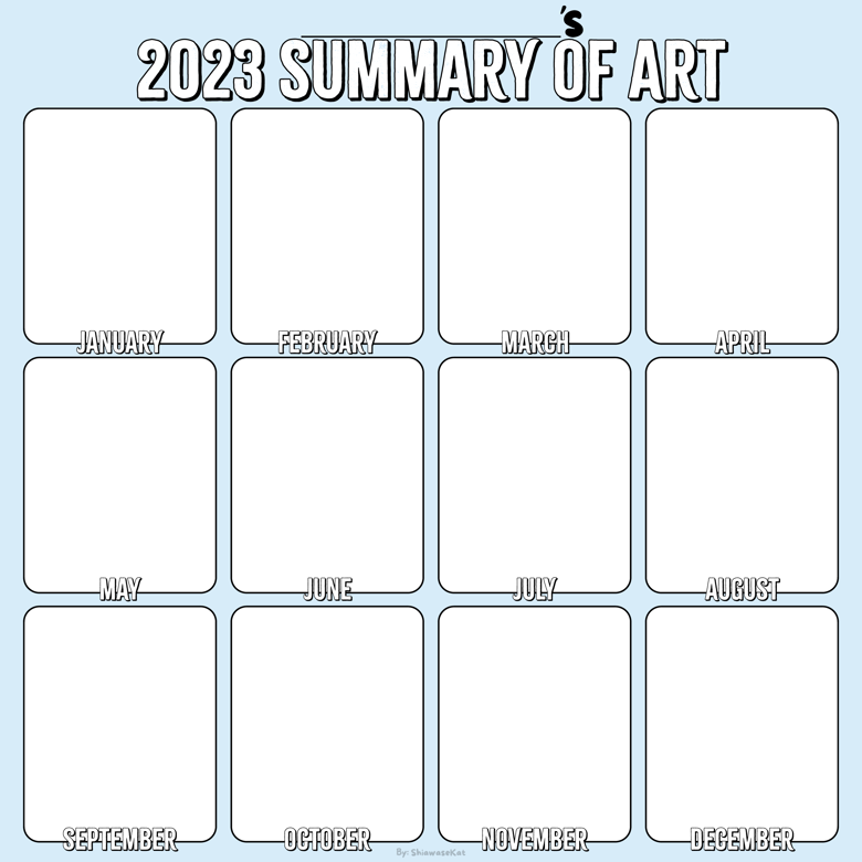 2023 Summary of Art Template Kat Kim