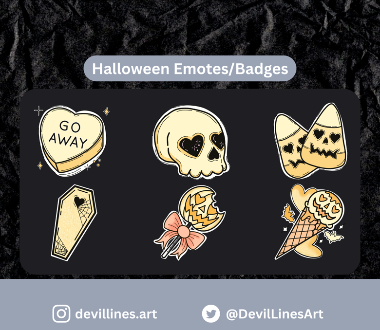 Halloween Twitch Badges Twitch Sub Badges Twitch 