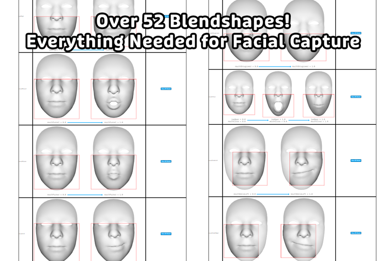 ARKit Blendshapes For Your Character - Frootsy Collins's Ko-fi Shop ...