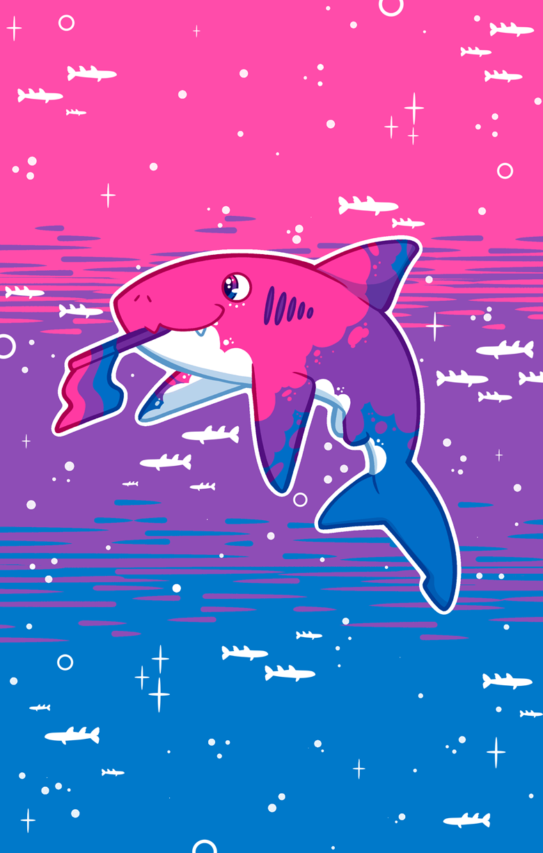 Bisexual Flag Bull Shark Phone Wallpaper Alexfictuss Ko Fi Shop Ko Fi ️ Where Creators Get