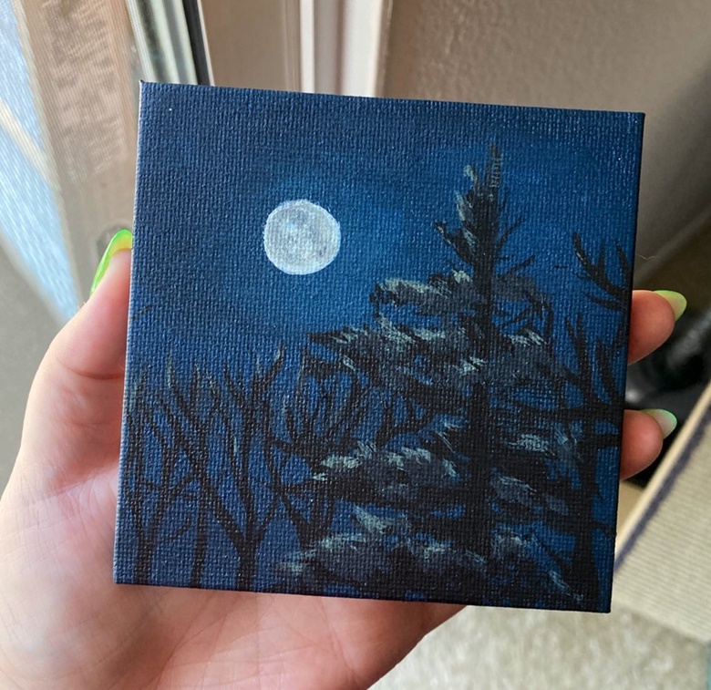 4PM Sky Painting, Acrylic on 5x7” canvas - Mayra González 's Ko-fi Shop -  Ko-fi ❤️ Where creators get support from fans through donations,  memberships, shop sales and more! The original 'Buy