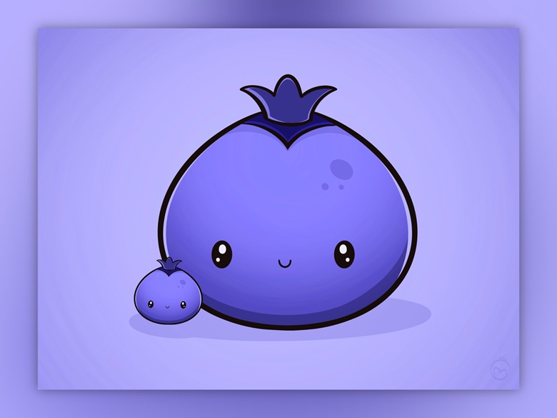 Blueberry. | Black and purple wallpaper, Fruit wallpaper, Coloring tutorial