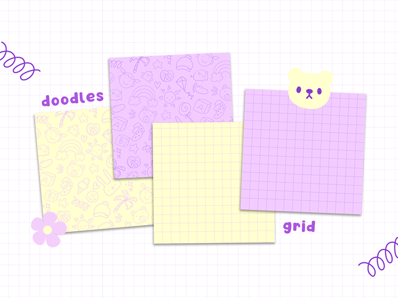 Cozy Bear Notebook Paper-Digital Download - Dulces's Ko-fi Shop